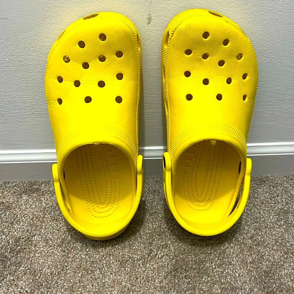 Yellow crocs